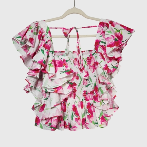 $310 NWT Misa 'Karma' Top in Spring Fuchsia - Picture 6 of 7